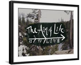 The Aim of Life-Leah Flores-Framed Premium Giclee Print