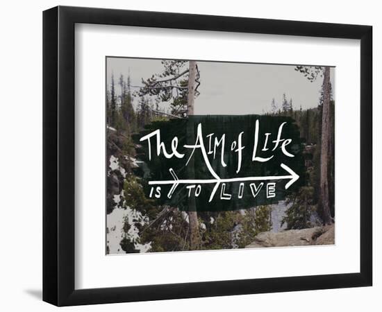 The Aim of Life-Leah Flores-Framed Premium Giclee Print