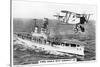 The Aircraft Carrier HMS 'Eagle' and a Fairey Flycatcher Aircraft-null-Stretched Canvas