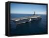 The Aircraft Carrier USS Carl Vinson in the Pacific Ocean-Stocktrek Images-Framed Stretched Canvas