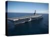 The Aircraft Carrier USS Carl Vinson in the Pacific Ocean-Stocktrek Images-Stretched Canvas