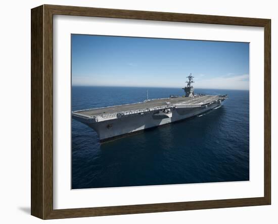 The Aircraft Carrier USS Carl Vinson in the Pacific Ocean-Stocktrek Images-Framed Premium Photographic Print