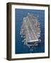 The Aircraft Carrier USS Carl Vinson in the Pacific Ocean-Stocktrek Images-Framed Photographic Print