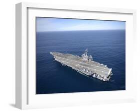 The Aircraft Carrier USS Carl Vinson in the Pacific Ocean-Stocktrek Images-Framed Premium Photographic Print