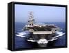 The Aircraft Carrier USS Dwight D. Eisenhower Transits the Arabian Sea-Stocktrek Images-Framed Stretched Canvas