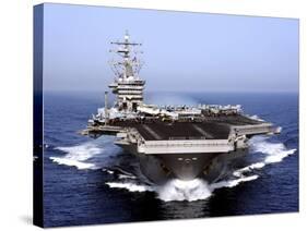 The Aircraft Carrier USS Dwight D. Eisenhower Transits the Arabian Sea-Stocktrek Images-Stretched Canvas