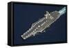 The Aircraft Carrier USS Dwight D. Eisenhower-null-Framed Stretched Canvas