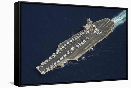 The Aircraft Carrier USS Dwight D. Eisenhower-null-Framed Stretched Canvas