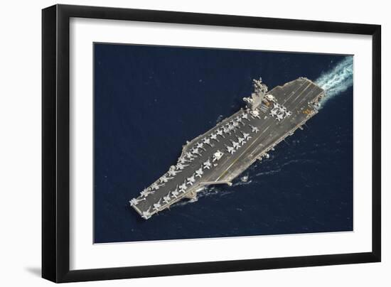 The Aircraft Carrier USS Dwight D. Eisenhower-null-Framed Photographic Print