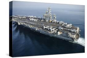 The Aircraft Carrier USS Nimitz Is Underway in the Arabian Gulf-null-Stretched Canvas