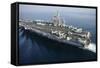The Aircraft Carrier USS Nimitz Is Underway in the Arabian Gulf-null-Framed Stretched Canvas