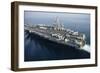 The Aircraft Carrier USS Nimitz Is Underway in the Arabian Gulf-null-Framed Photographic Print