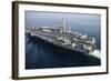 The Aircraft Carrier USS Nimitz Is Underway in the Arabian Gulf-null-Framed Photographic Print