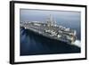 The Aircraft Carrier USS Nimitz Is Underway in the Arabian Gulf-null-Framed Photographic Print