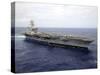 The Aircraft Carrier USS Nimitz Transits the Pacific Ocean-Stocktrek Images-Stretched Canvas