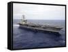 The Aircraft Carrier USS Nimitz Transits the Pacific Ocean-Stocktrek Images-Framed Stretched Canvas