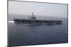 The Aircraft Carrier USS Nimitz Transits the Red Sea-null-Mounted Photographic Print