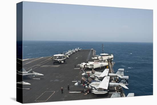 The Aircraft Carrier USS Nimitz Transits the Red Sea-null-Stretched Canvas