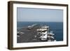 The Aircraft Carrier USS Nimitz Transits the Red Sea-null-Framed Photographic Print