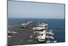 The Aircraft Carrier USS Nimitz Transits the Red Sea-null-Mounted Photographic Print