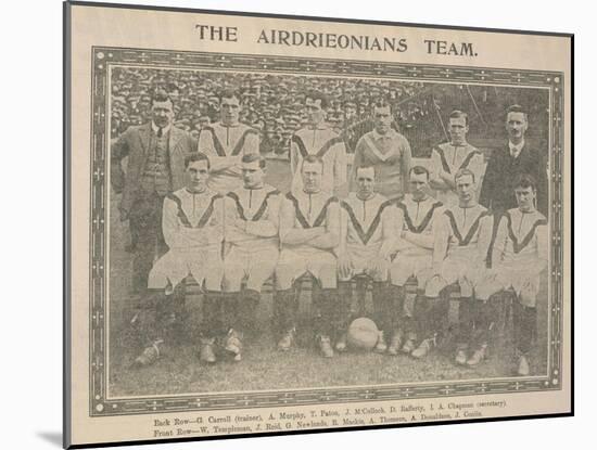 The Airdrieonians Team-null-Mounted Giclee Print