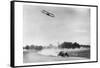 The Airplane Races the Automobile-null-Framed Stretched Canvas