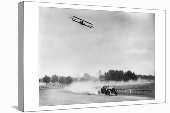 The Airplane Races the Automobile-null-Stretched Canvas