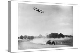 The Airplane Races the Automobile-null-Stretched Canvas