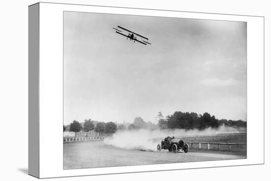 The Airplane Races the Automobile-null-Stretched Canvas