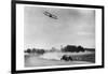 The Airplane Races the Automobile-null-Framed Art Print