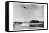 The Airplane Races the Automobile-null-Framed Stretched Canvas