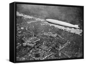 The Airship 'Graf Zepplin' over London, August 1931-null-Framed Stretched Canvas