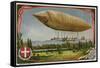 The Airship 'Italia'-null-Framed Stretched Canvas