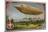 The Airship 'Italia'-null-Mounted Giclee Print