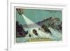 The Airship over the Rhine Falls During the Night-null-Framed Giclee Print