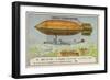 The Airship Ville De Paris Flying from Paris to Verdun to Be Placed under Military Authority, 1908-null-Framed Giclee Print