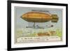 The Airship Ville De Paris Flying from Paris to Verdun to Be Placed under Military Authority, 1908-null-Framed Giclee Print