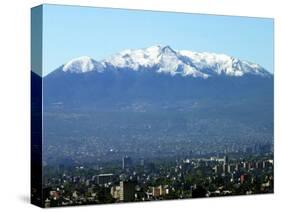 The Ajusco Mountain is Seen Behind Mexico City-null-Stretched Canvas