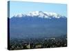 The Ajusco Mountain is Seen Behind Mexico City-null-Stretched Canvas