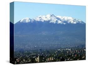 The Ajusco Mountain is Seen Behind Mexico City-null-Stretched Canvas