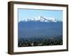 The Ajusco Mountain is Seen Behind Mexico City-null-Framed Photographic Print