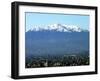 The Ajusco Mountain is Seen Behind Mexico City-null-Framed Photographic Print