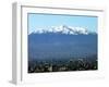 The Ajusco Mountain is Seen Behind Mexico City-null-Framed Photographic Print