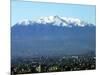 The Ajusco Mountain is Seen Behind Mexico City-null-Mounted Photographic Print