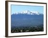 The Ajusco Mountain is Seen Behind Mexico City-null-Framed Photographic Print