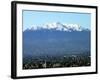 The Ajusco Mountain is Seen Behind Mexico City-null-Framed Photographic Print