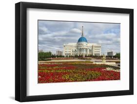 The Ak Orda Presidential Palace, Astana, Kazakhstan-Keren Su-Framed Photographic Print