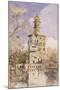 The Akalis Tower at Amritsar, India-William Carpenter-Mounted Giclee Print