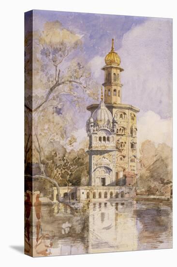 The Akalis Tower at Amritsar, India-William Carpenter-Stretched Canvas