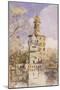 The Akalis Tower at Amritsar, India-William Carpenter-Mounted Giclee Print